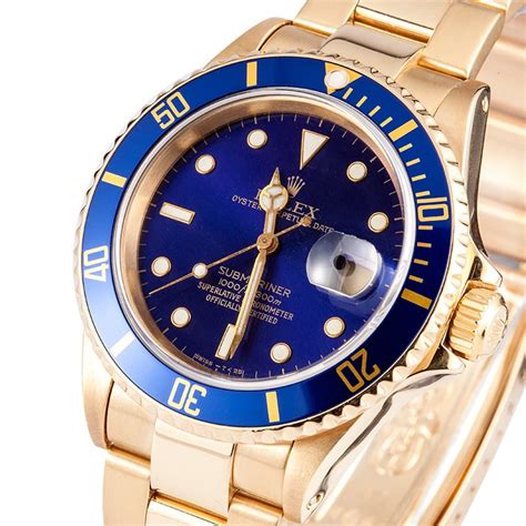 18 carat gold rolex submariner|rolex submariner used price guide.